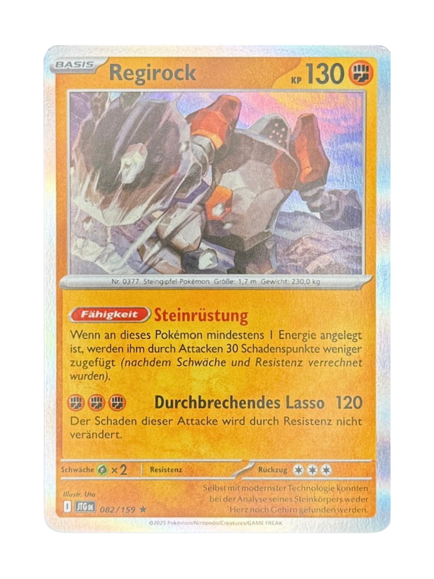 JTG 082/159 - Regirock - Holo