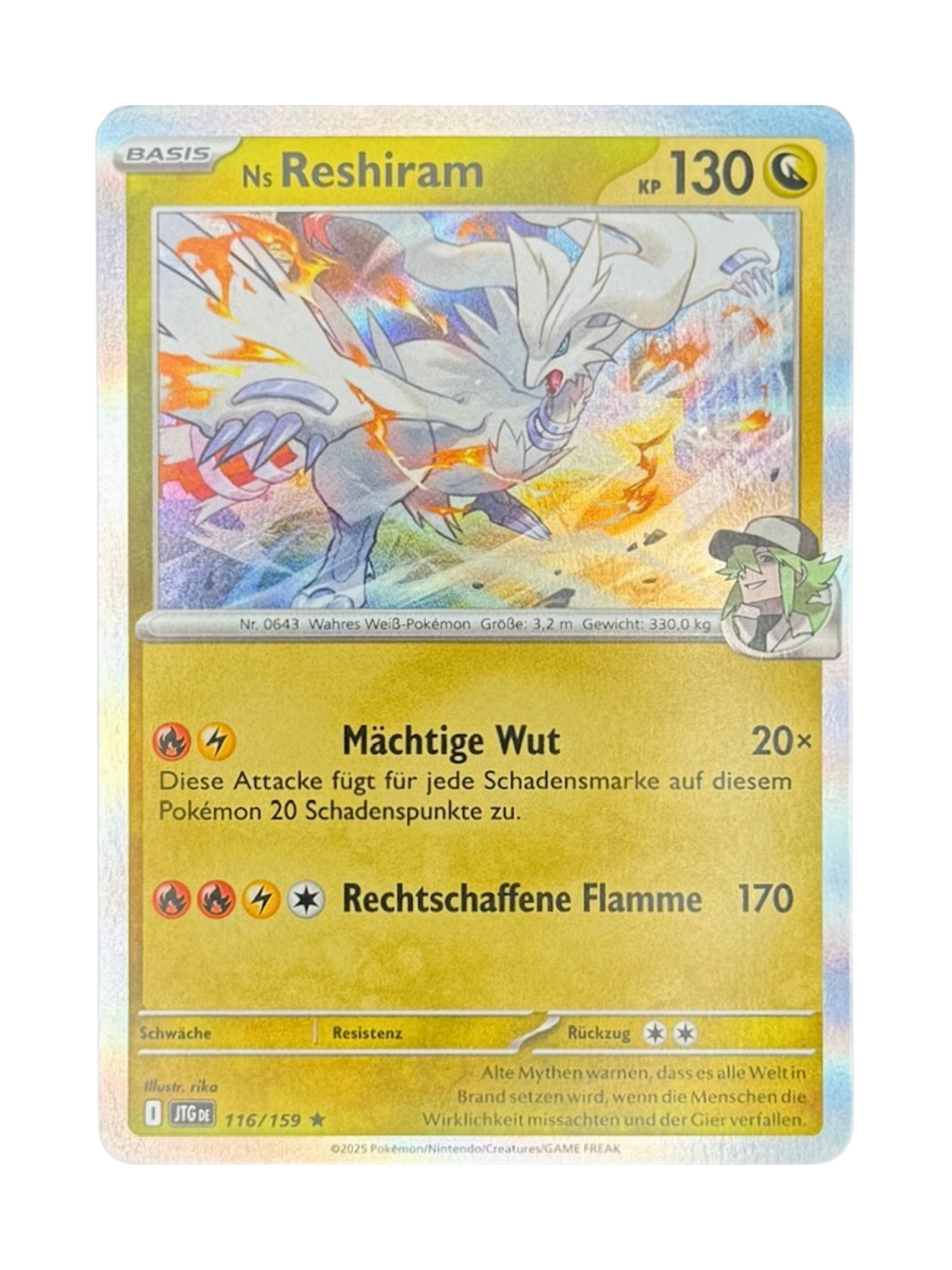 JTG 116/159 - Ns Reshiram - Holo