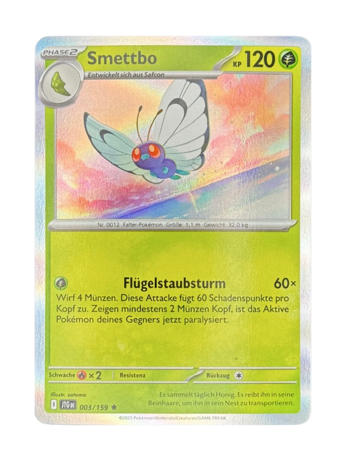 JTG 003/159 - Butterfree - Holo