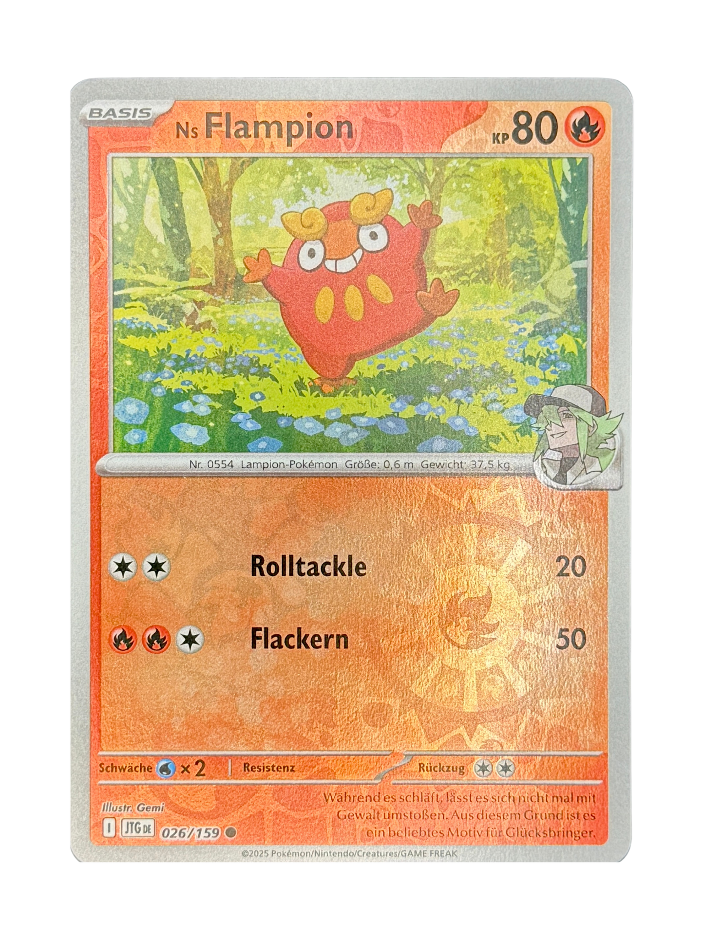 JTG 026/159 - Ns Flampion - Reverse Holo