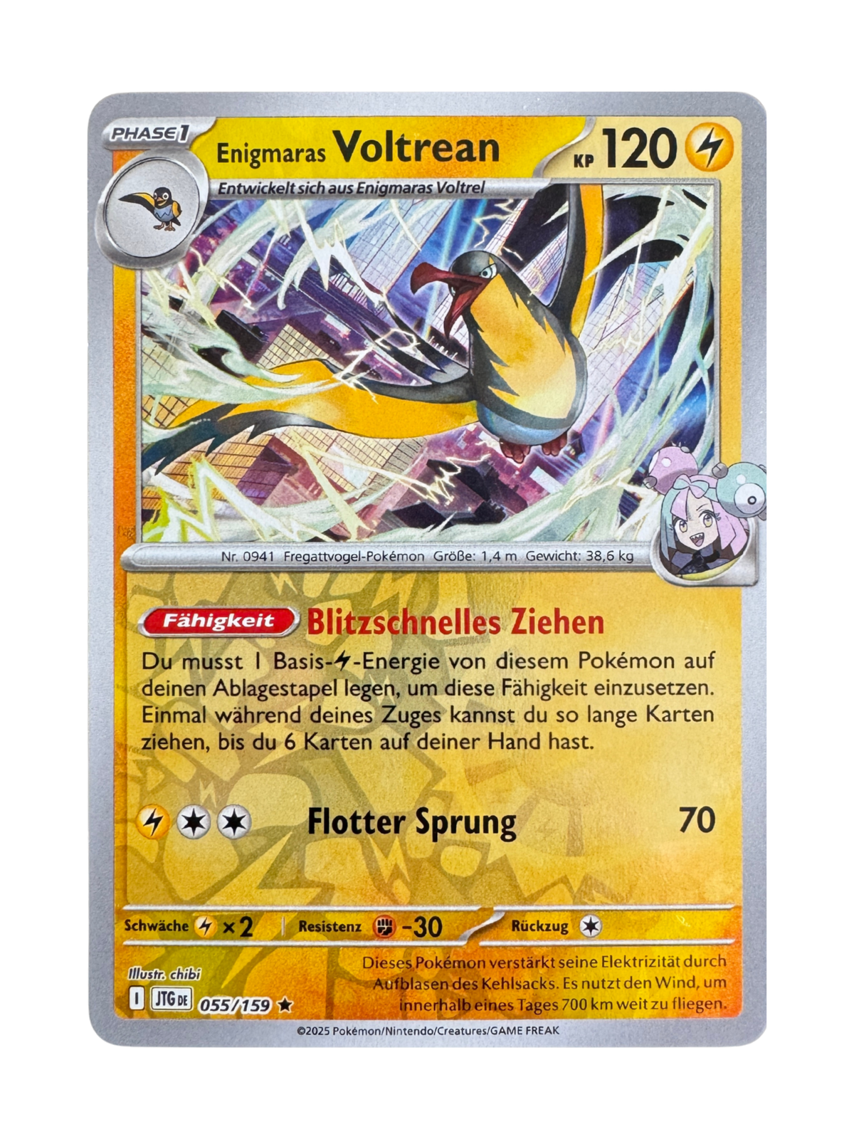 JTG 055/159 - Enigmaras Voltrean - Reverse Holo