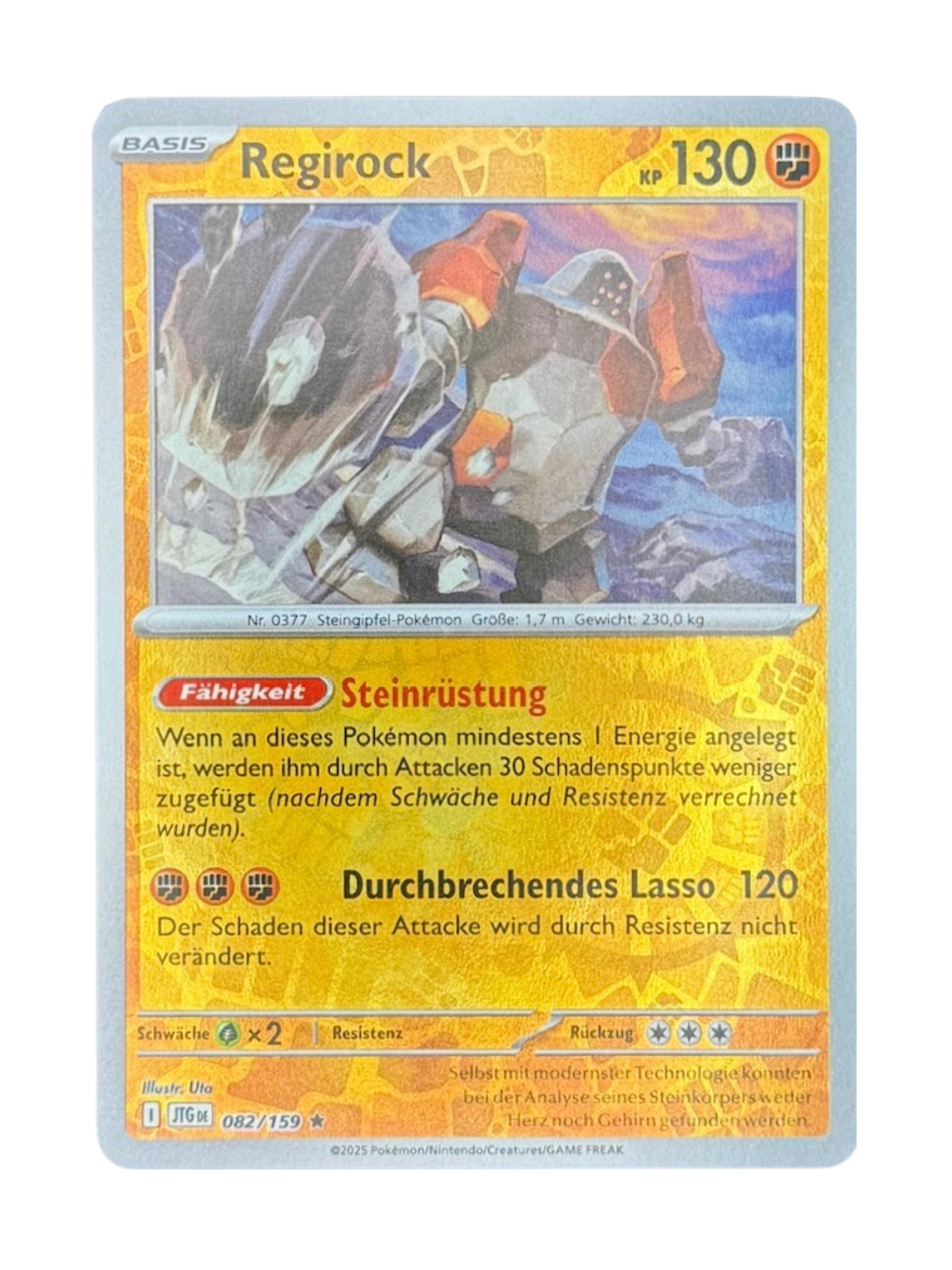 JTG 082/159 - Regirock - Reverse Holo