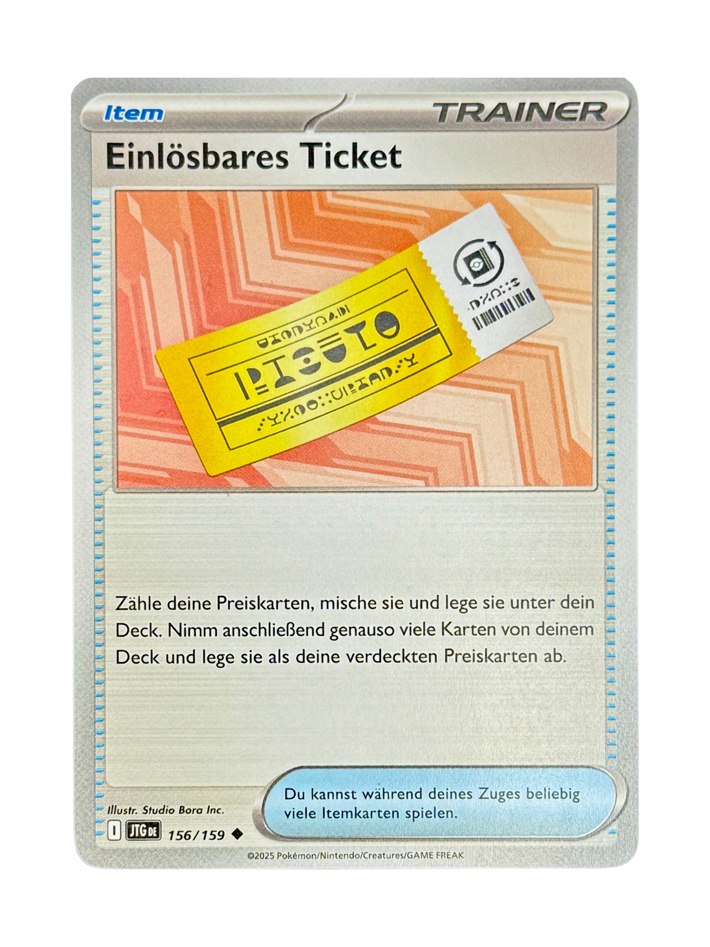 JTG 156/159 - Einlösbares Ticket
