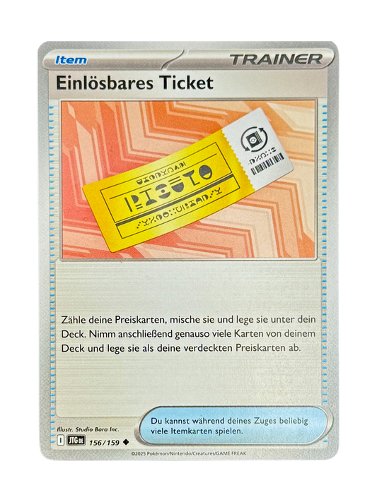JTG 156/159 - Redeemable Ticket