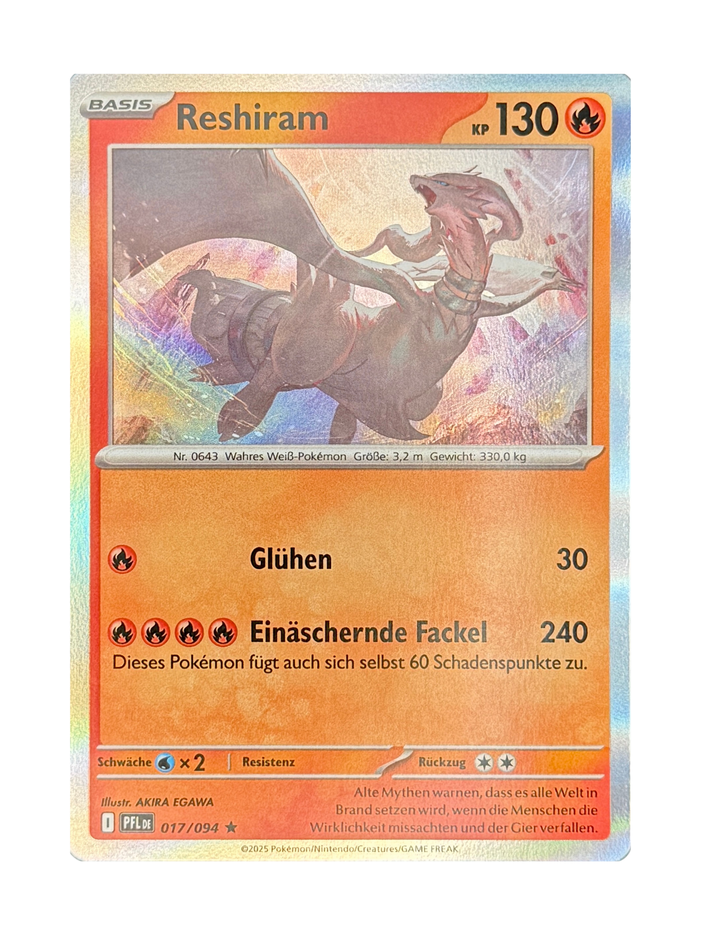 PFL 017/094 - Reshiram - Holo