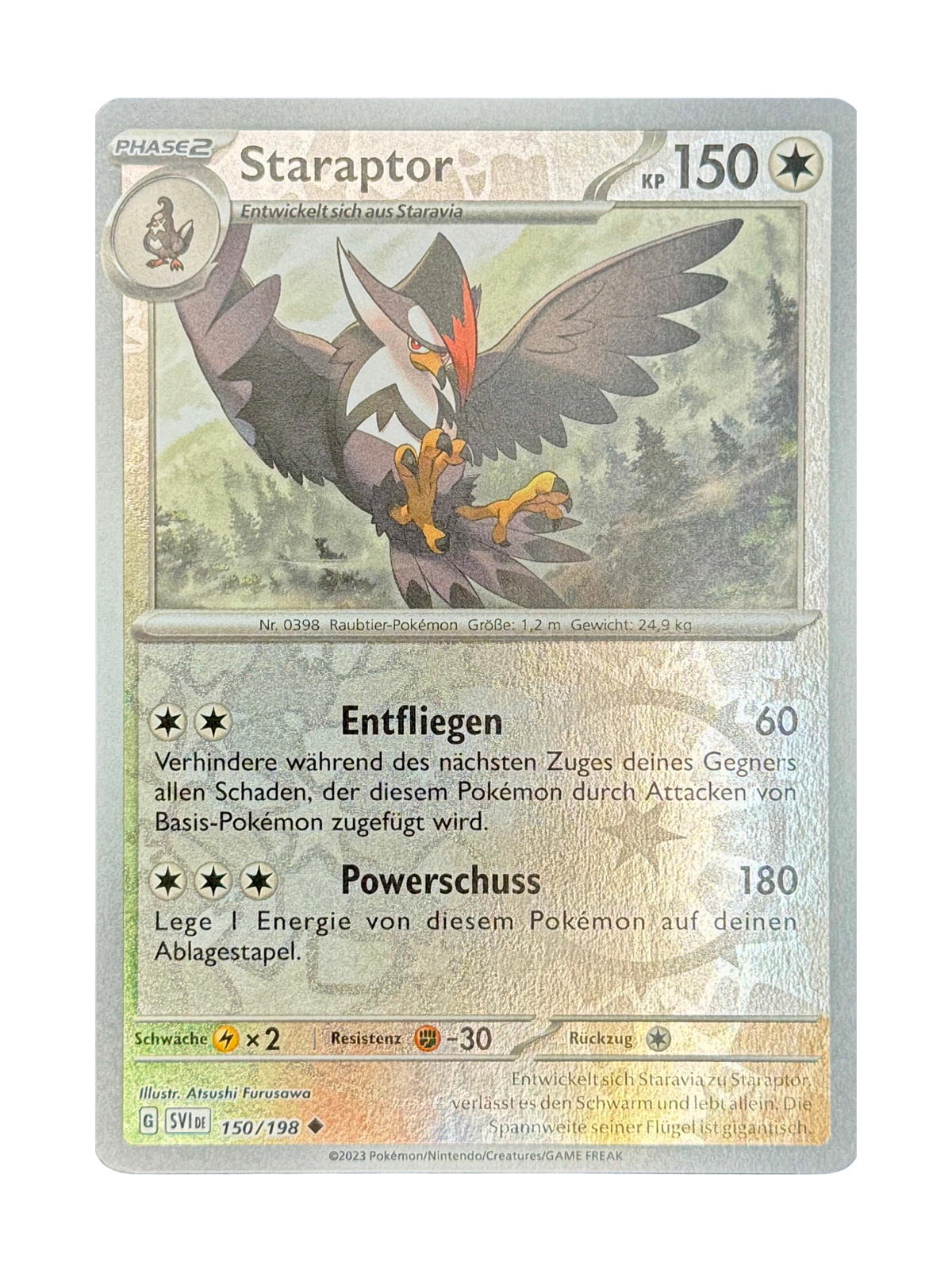 SVI 150/198 - Staraptor - Reverse Holo